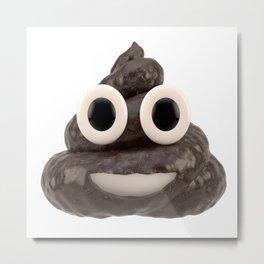 Pile of Poo Emoji Metal Print | Illustration, Supreme, Shit, Lol, Poop, Fun, Smile, Fashion, Realistic, Emoji 
