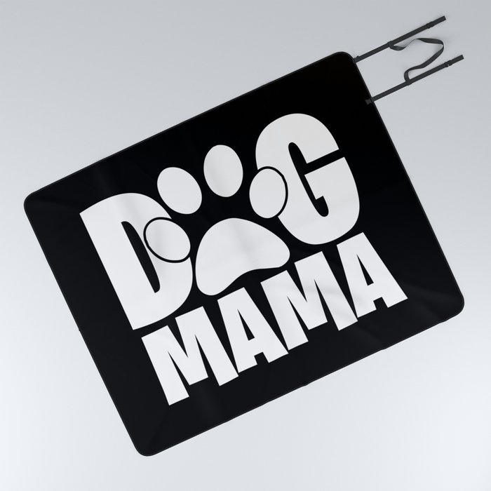 Dog Mama Pet Paw Womens Picnic Blanket