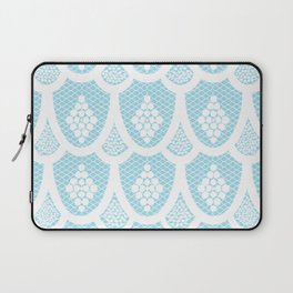 Palm Springs Poolside Retro Blue Lace Laptop Sleeve