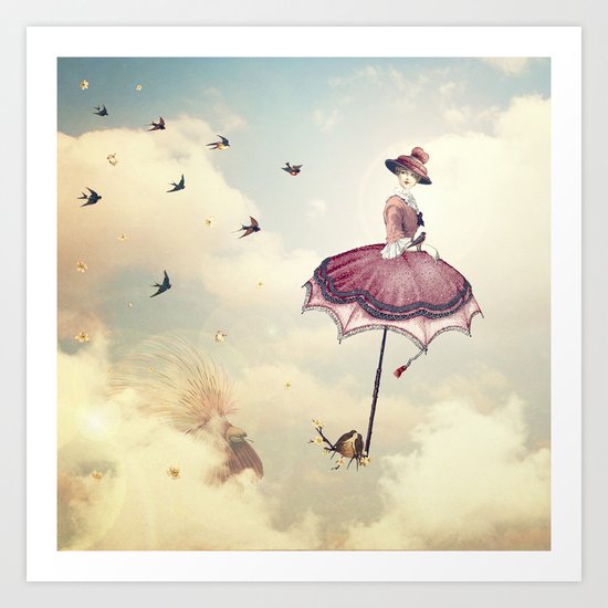 Spring Lady Art Print