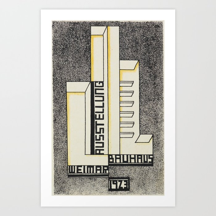 Bauhaus Poster Weimar Ausstellung 1923 Art Print