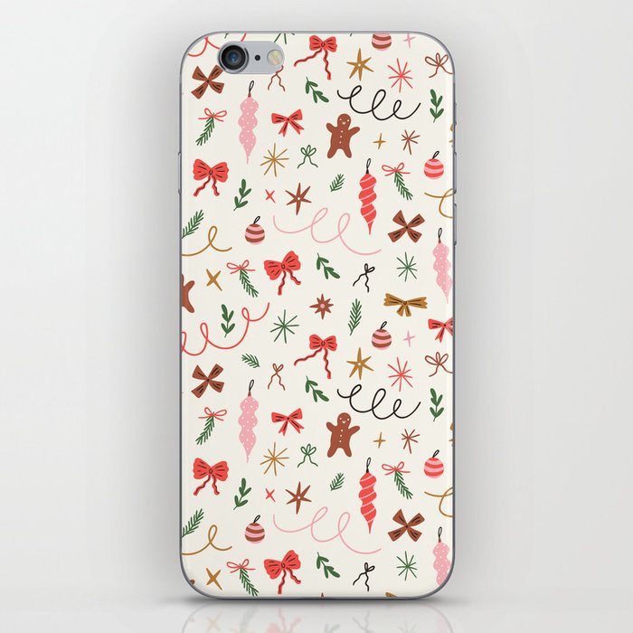 Happy Holidays print design iPhone Skin