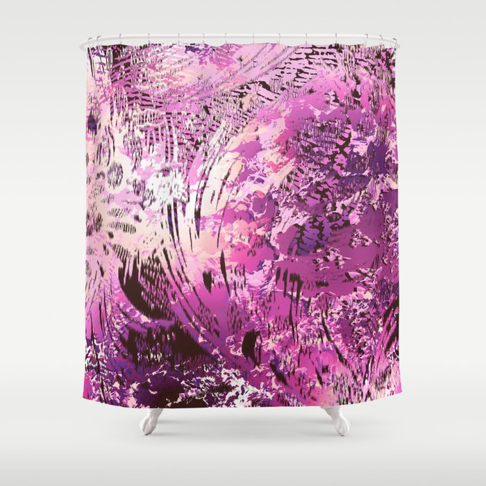 Texture In Fuchsia Shower Curtain By Mpzstudio Society6