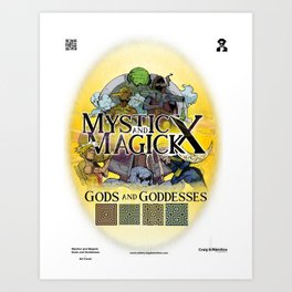Mysticx & Magick: Gods and Goddesses - Art Cover Art Print