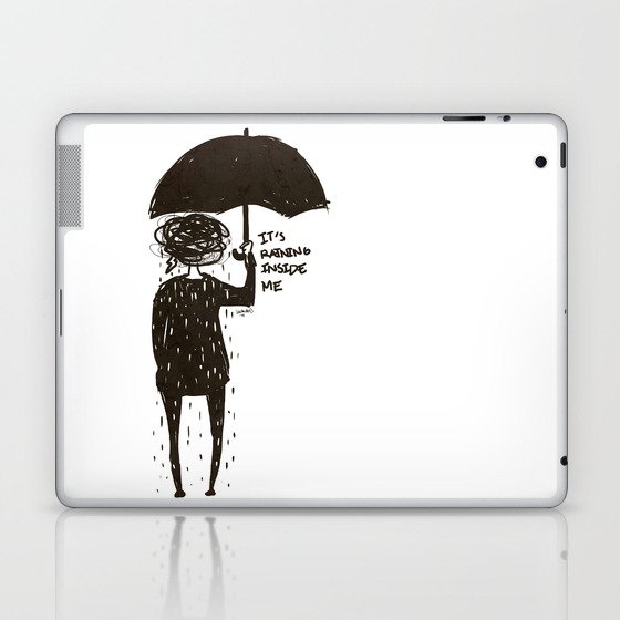 It's Raining Inside Me Laptop & iPad Skin