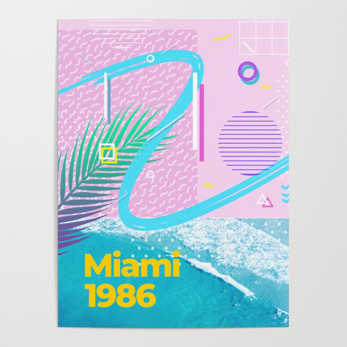 Retrowave: Summer, Miami 1986 Poster