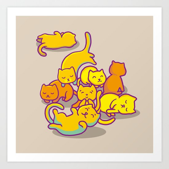 cats ! Art Print