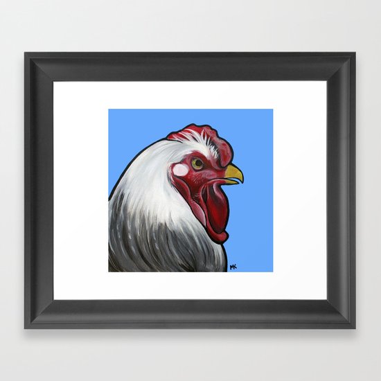 Buddy the rooster Framed Art Print