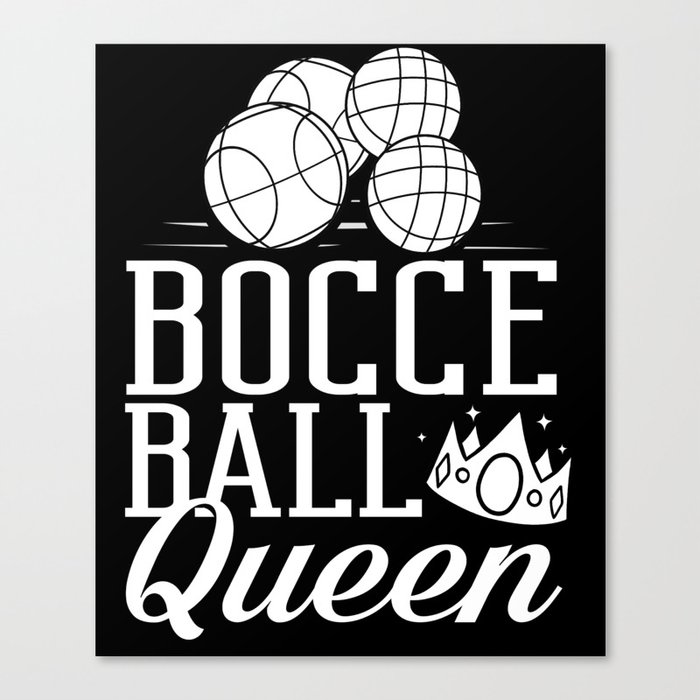 Bocce Ball Italian Bowling Bocci Player Canvas Print