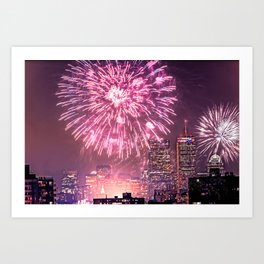 Boston, MA  July 4th Pops Fireworks Spectacular Art Print