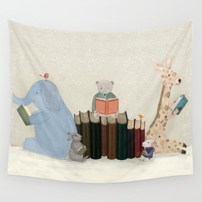little readers Wall Tapestry