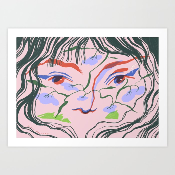 Lost In Daydreaming Art Print