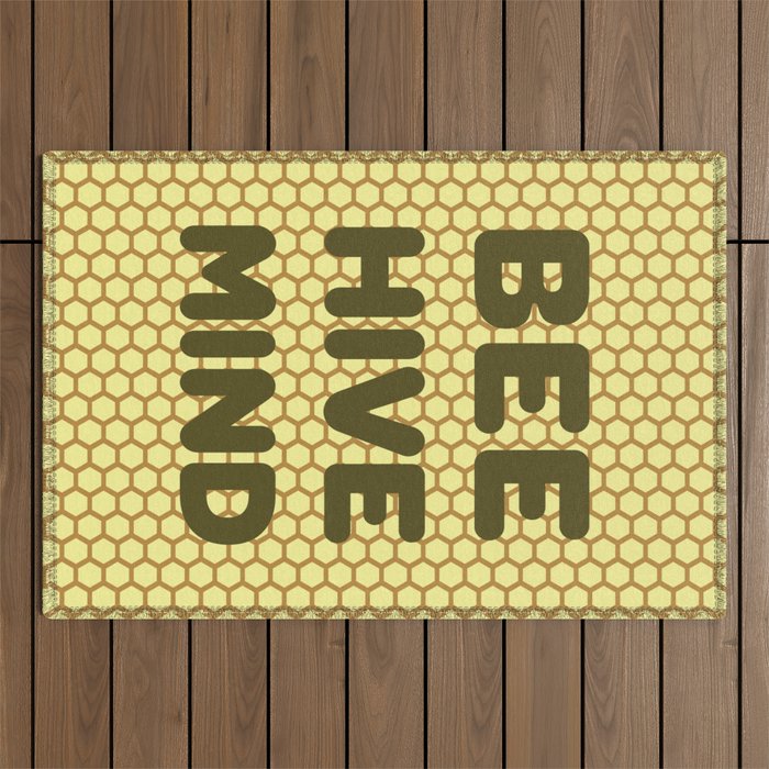 Beehive honeycomb Outdoor Rug