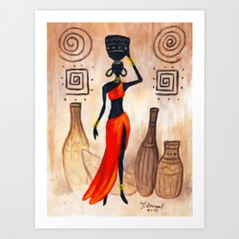 African red Art Print