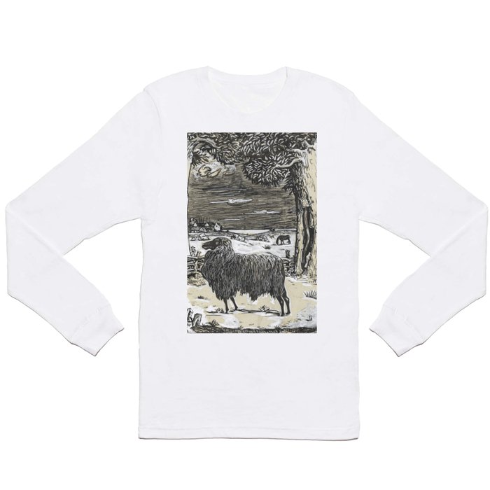 Sheep in a landscape , Richard Roland Holst, 1878 Long Sleeve T Shirt