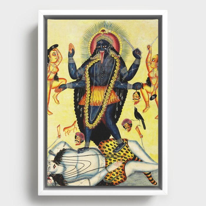 Hindu Kali 18 Framed Canvas