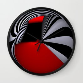 redwhiteblack -03- Wall Clock