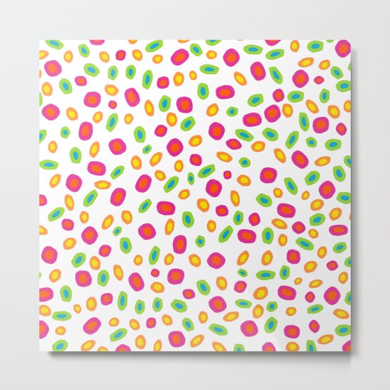 Colorful Circles Abstract Print Metal Print