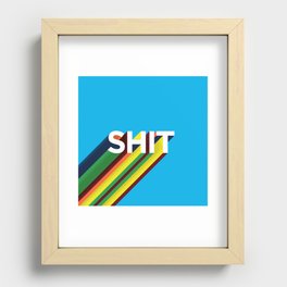 SHIT Recessed Framed Print