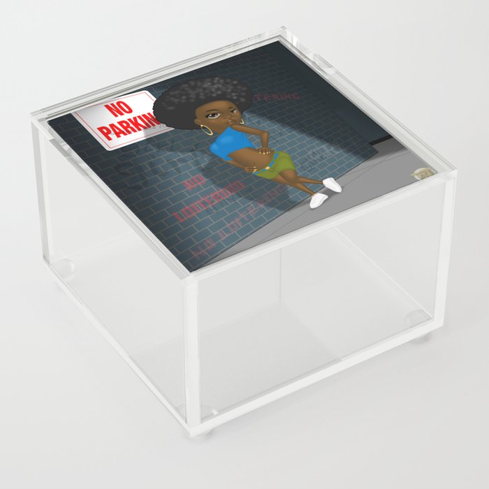 Girl 1 Acrylic Box By Mockup Society6