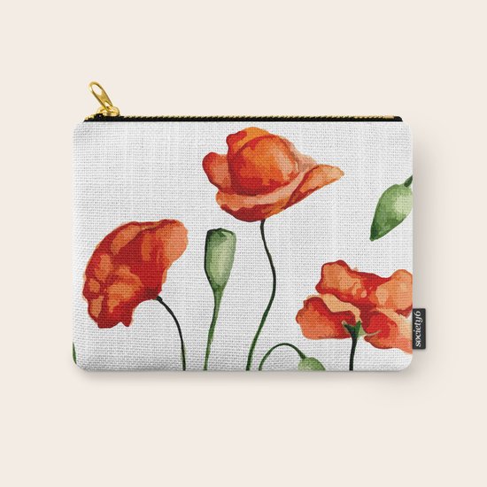 Poppies Carry-All Pouch