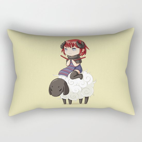 Knitting Adventure Rectangular Pillow