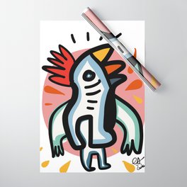 Happy Graffiti  Art Bird of Love  Wrapping Paper