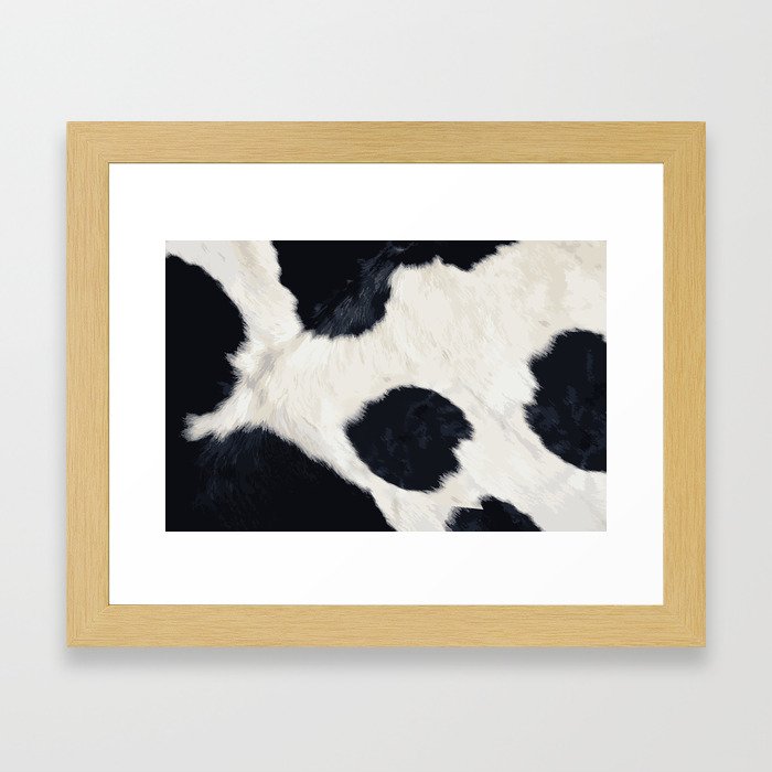 Cow Skin Framed Art Print
