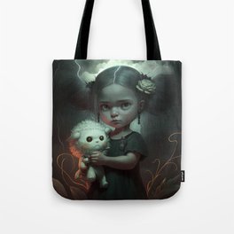 Braving the storm Tote Bag