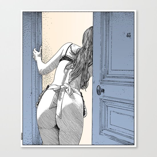 asc 690 - Le service en chambre (You rang?) Canvas Print