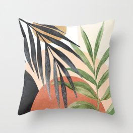 Abstract Tropical Art VI Throw Pillow