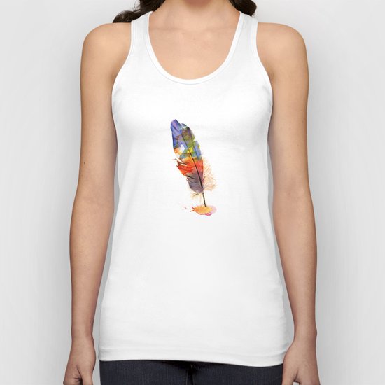 feather Unisex Tank Top