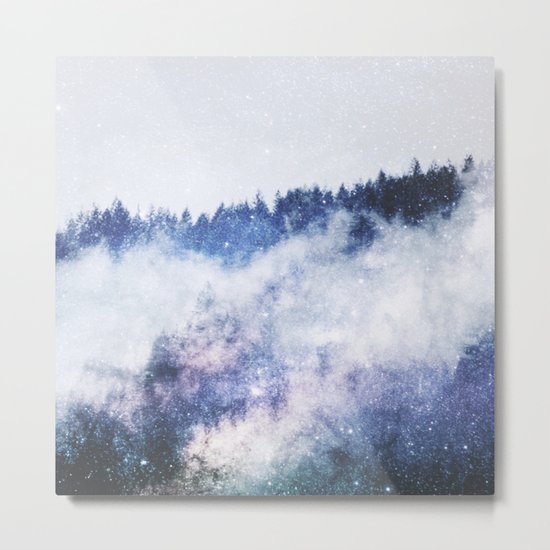 Galaxy Forest Metal Print