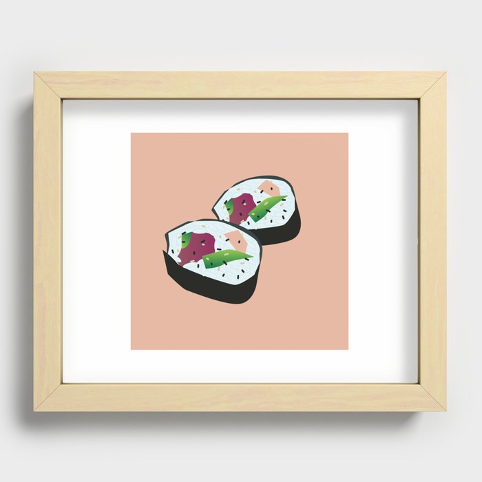 Sushi Roll Recessed Framed Print