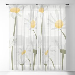 Summer Flowers III Sheer Curtain