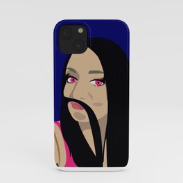 Pop art girl Dali hommage iPhone Case
