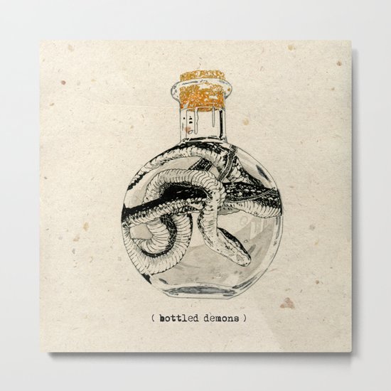 Bottled Demons Metal Print
