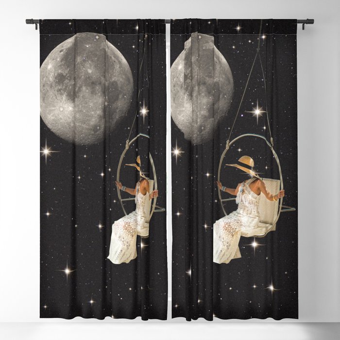 Hanging In Space Blackout Curtain