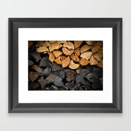 Fire Wood Framed Art Print