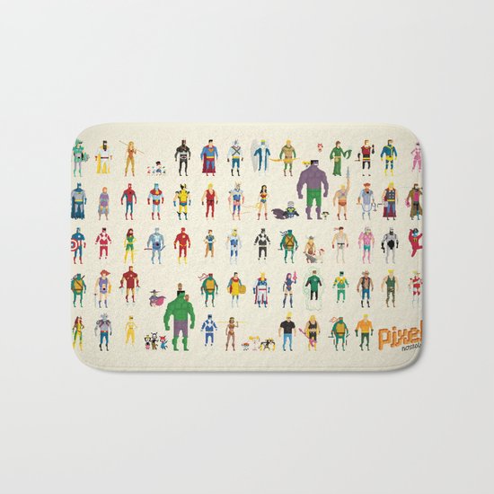 Pixel Nostalgia Bath Mat