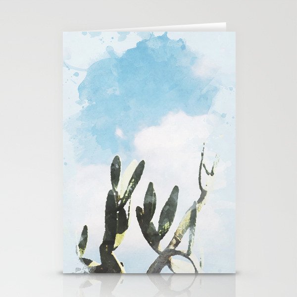 Cactus & Sky #society6 #decor #buyart Stationery Cards