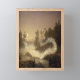“Dancing Fairies” by August Malmstrom (1866) Framed Mini Art Print