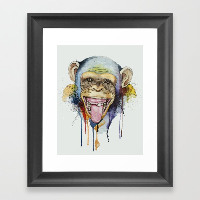 monkey 2 Framed Art Print