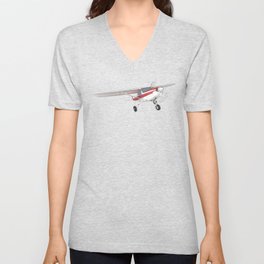 Red Cessna 152 V Neck T Shirt