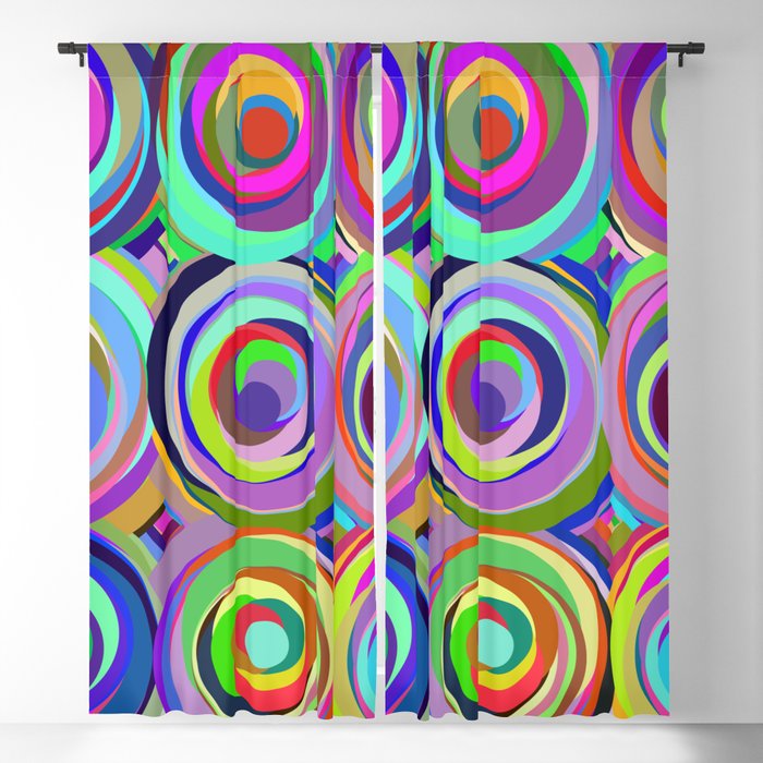 3x3 009 - abstract bouquet Blackout Curtain