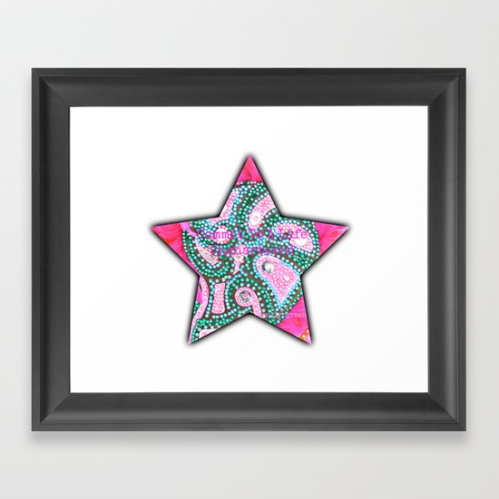 Commit To A Life Unchartered Framed Art Print