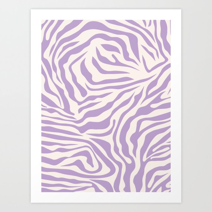 purple zebra room decor