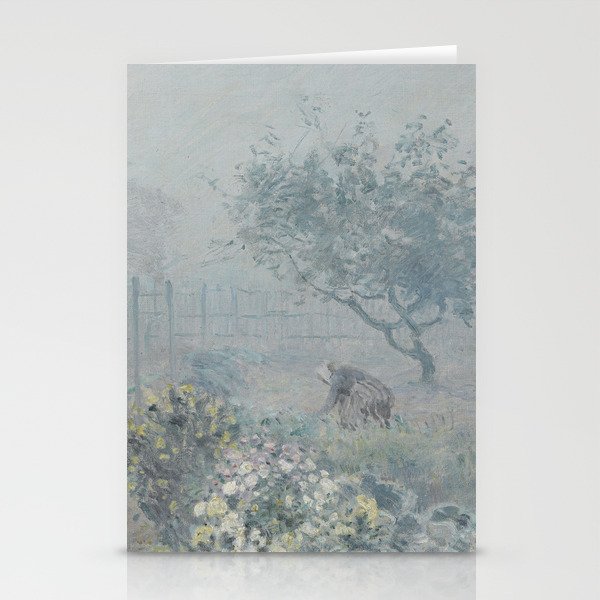 Alfred Sisley - Fog, Voisins Stationery Cards