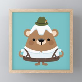 Bavarian mountain bears Framed Mini Art Print