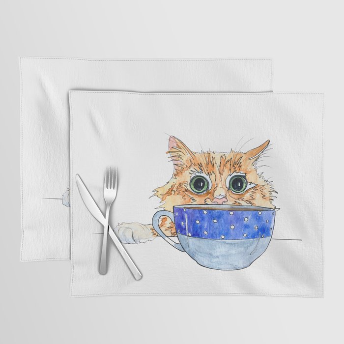 Me Want Coffee Cat Placemat